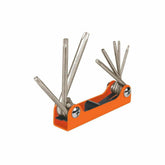Truper Metal Body Folding Torx Allen Key Set Of 8 Pieces.